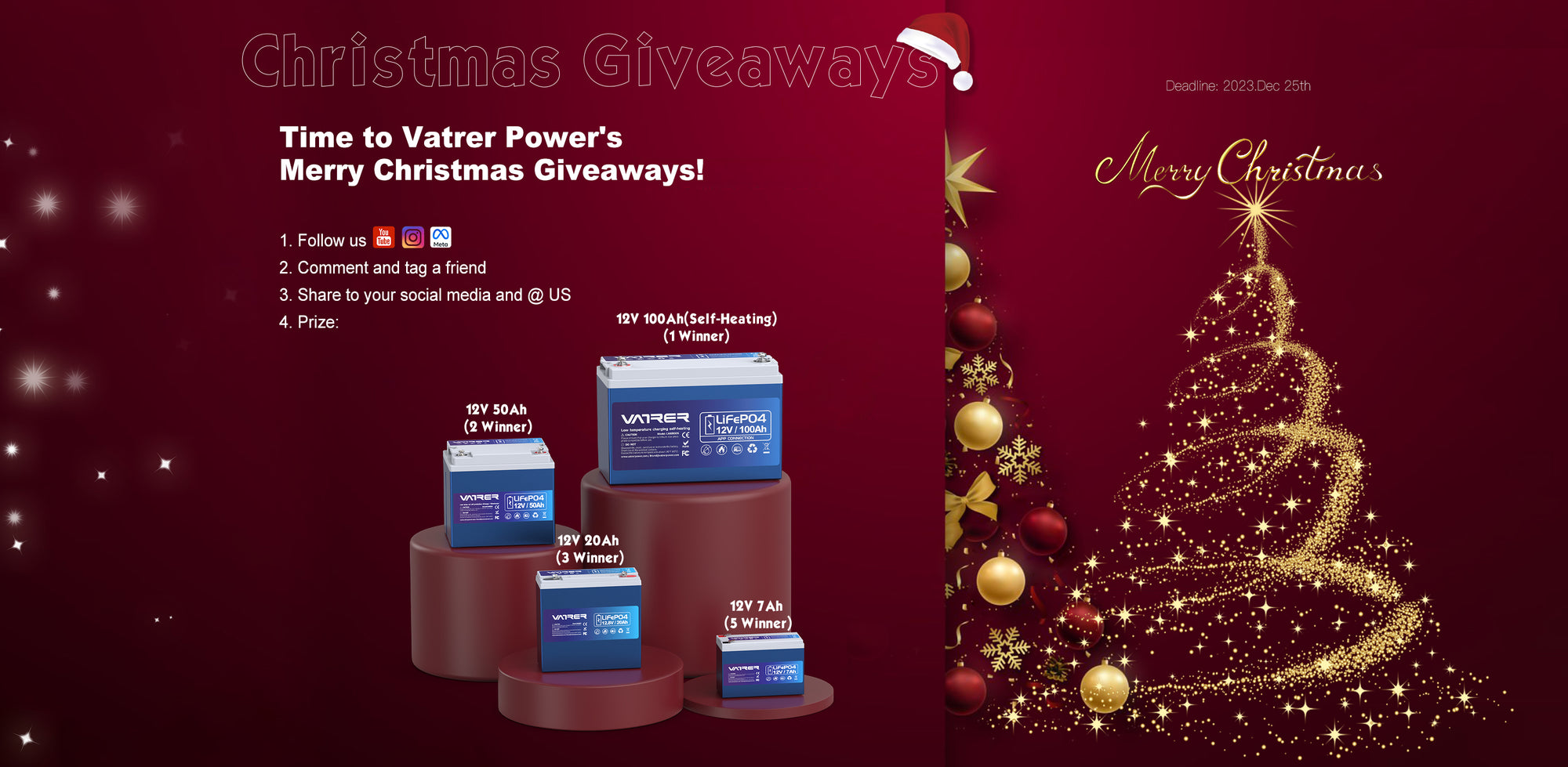 Vatrer Power Christmas Giveaway 2023 9