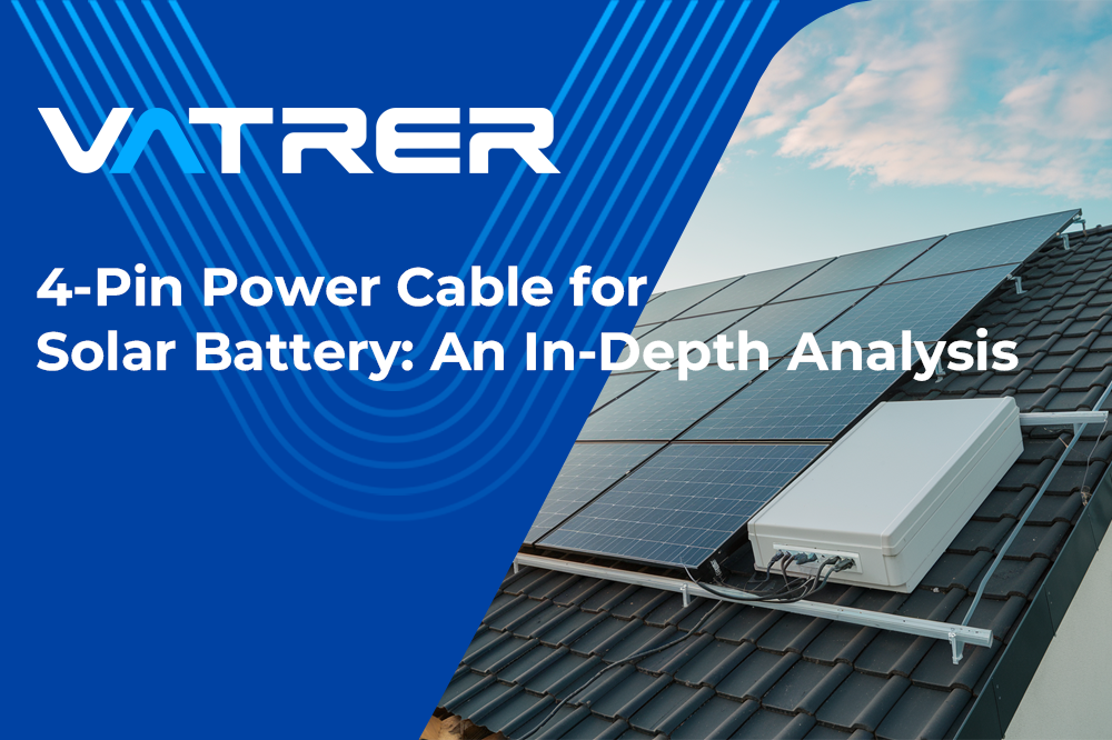 4-Pin Power Cable for Solar Battery