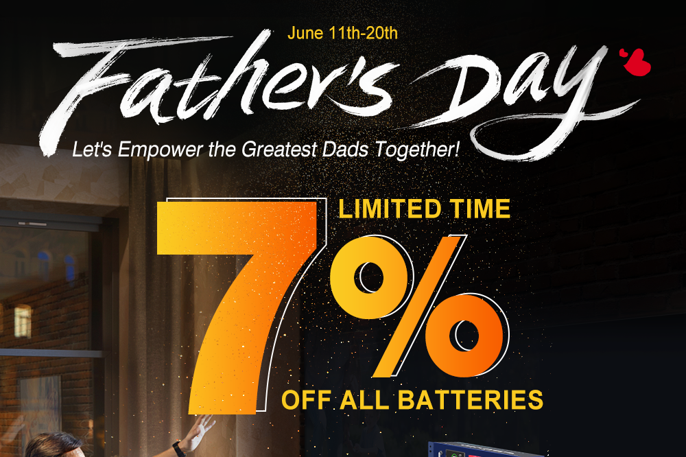 Celebrate Father's Day with Vatrer Power's Exclusive Lithium Battery Discount! 4