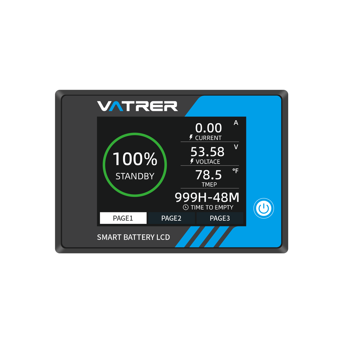 Vatrer Power 36V/48V 105Ah Golf Cart Battery Meter 2.8“ LCD Display 11