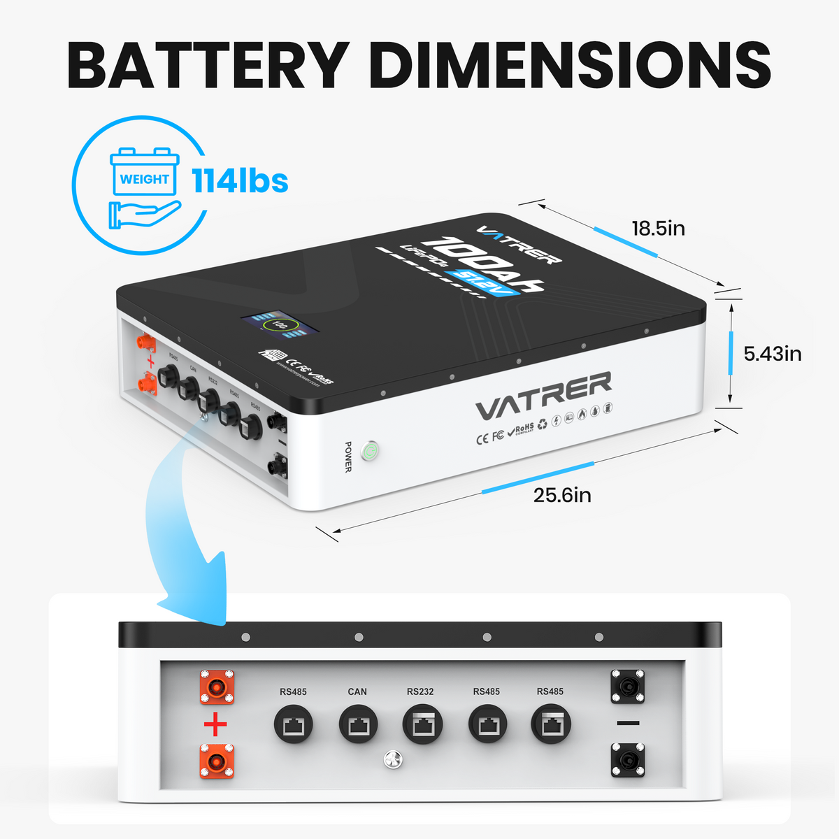 48V 5kwh solar battery dimensions 11