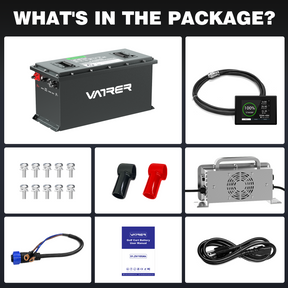 48V lifepo4 golf cart battery slim version package list 8