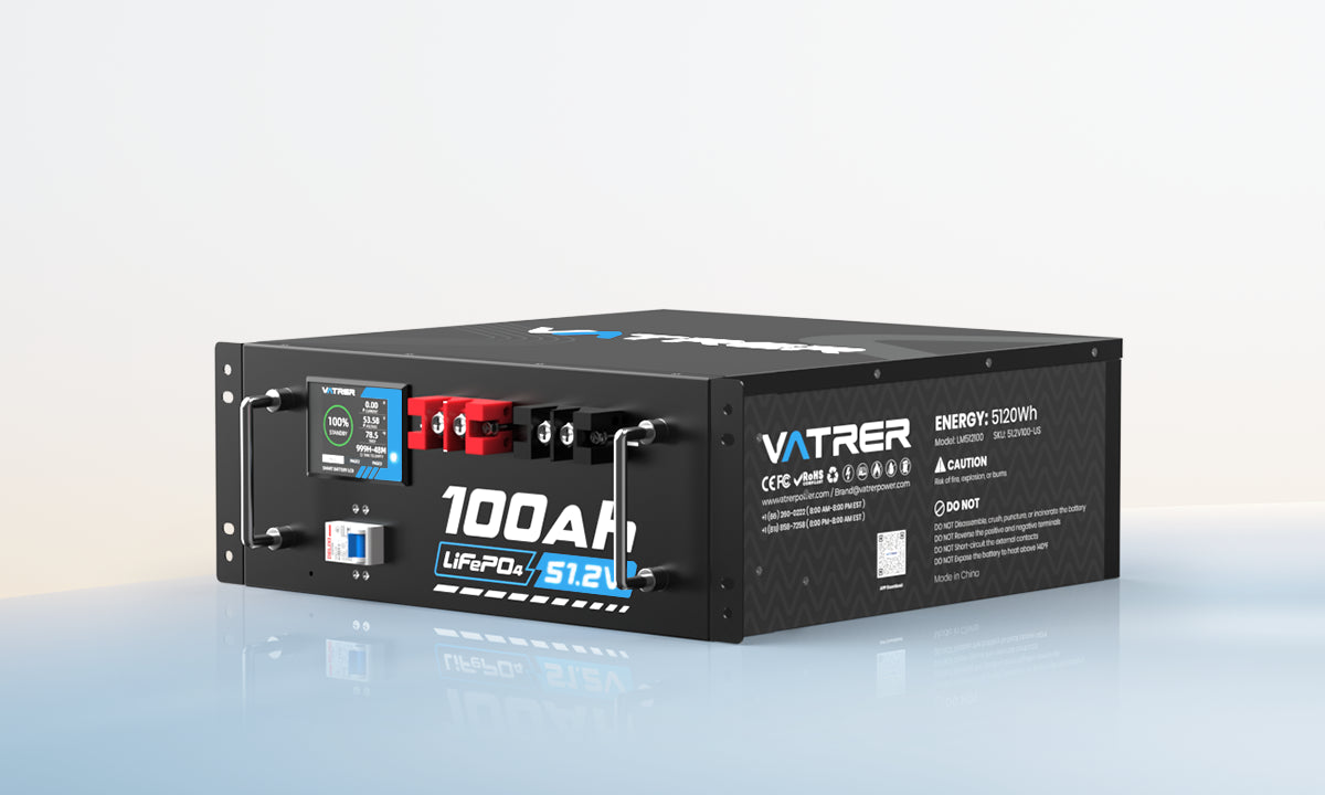 Vatrer 51.2V 100Ah Solar Battery