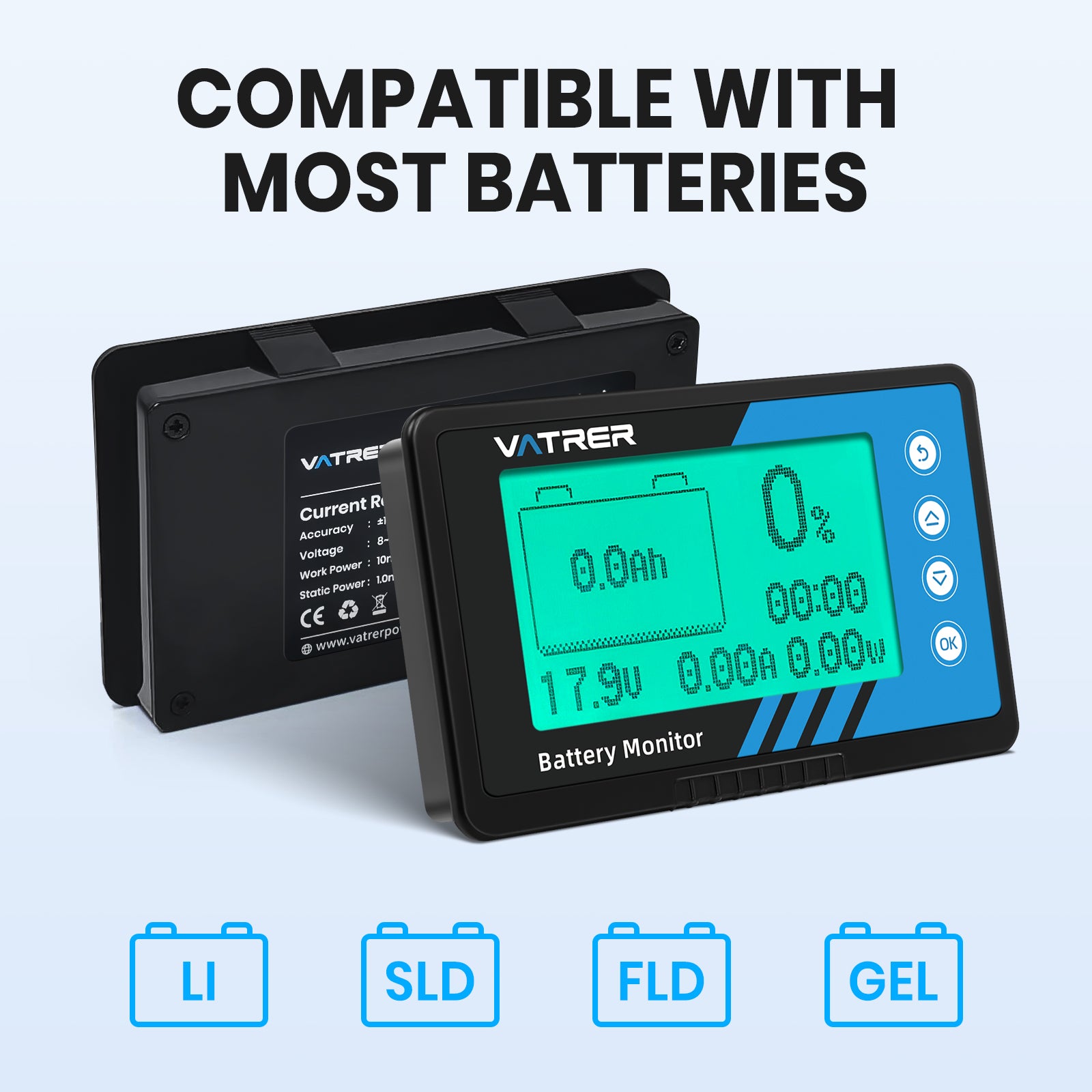 suitable for LI, SLD, FLD, GEL batteries 13