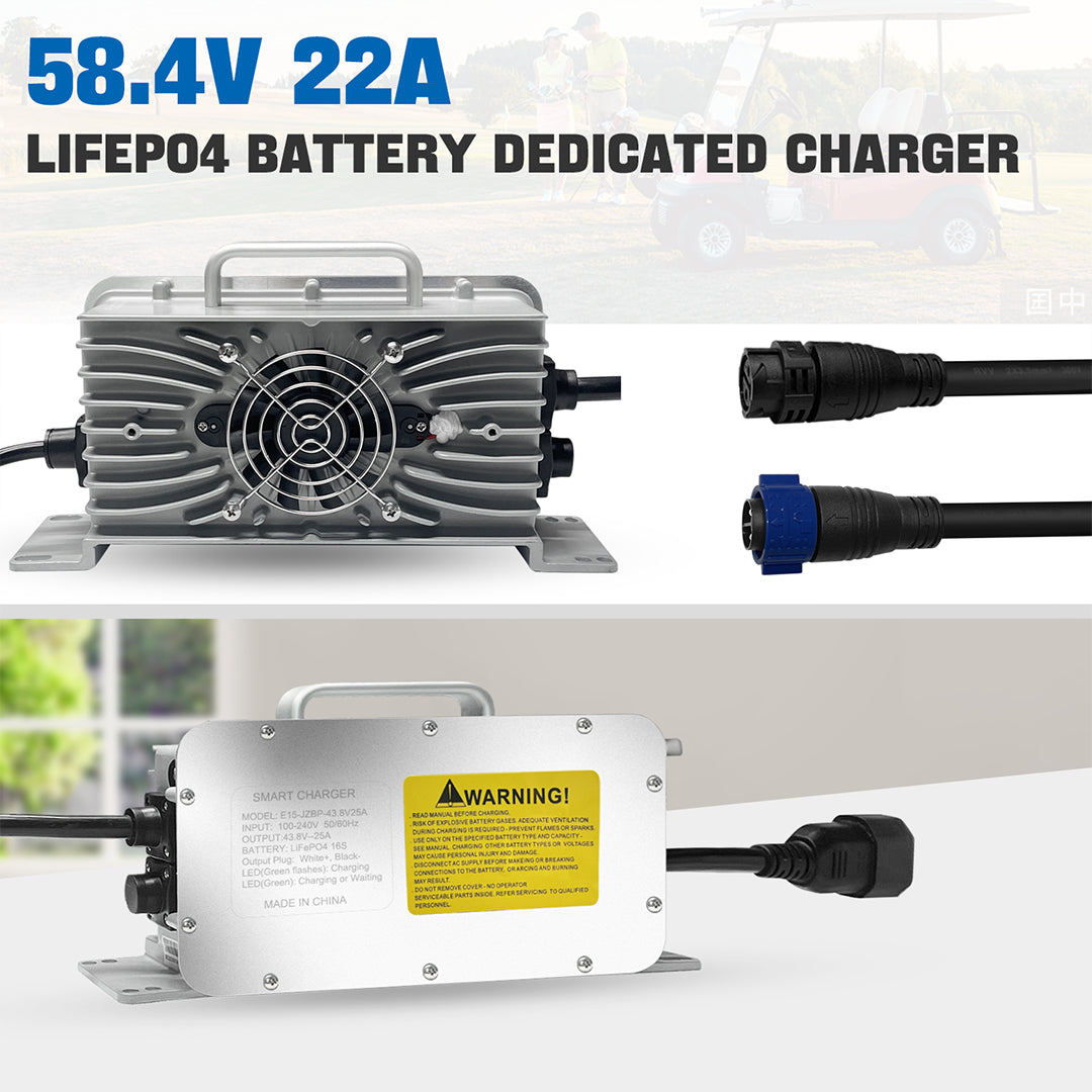 Vatrer 48V 105AH LiFePO4 Golf Cart Battery, 200A BMS, 4000+ Cycles Lithium Battery, Max 10.24kW Power CA 8